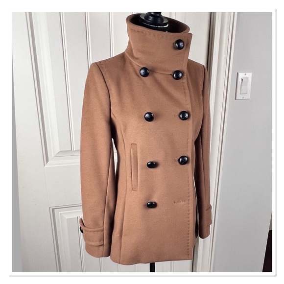 BABATON 'Howell' Double-Breasted Camel Pea Coat - Picture 9 of 15